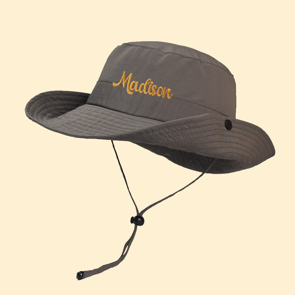 Personalized Embroidery Name Bucket Hat for Kids & Adults | KKHat44 | trehrechie.com