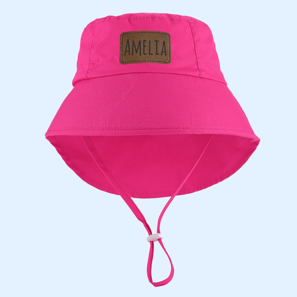 Personalized Leather Patch Bucket Hat for Comfort & Unique Style | trehrechie.com