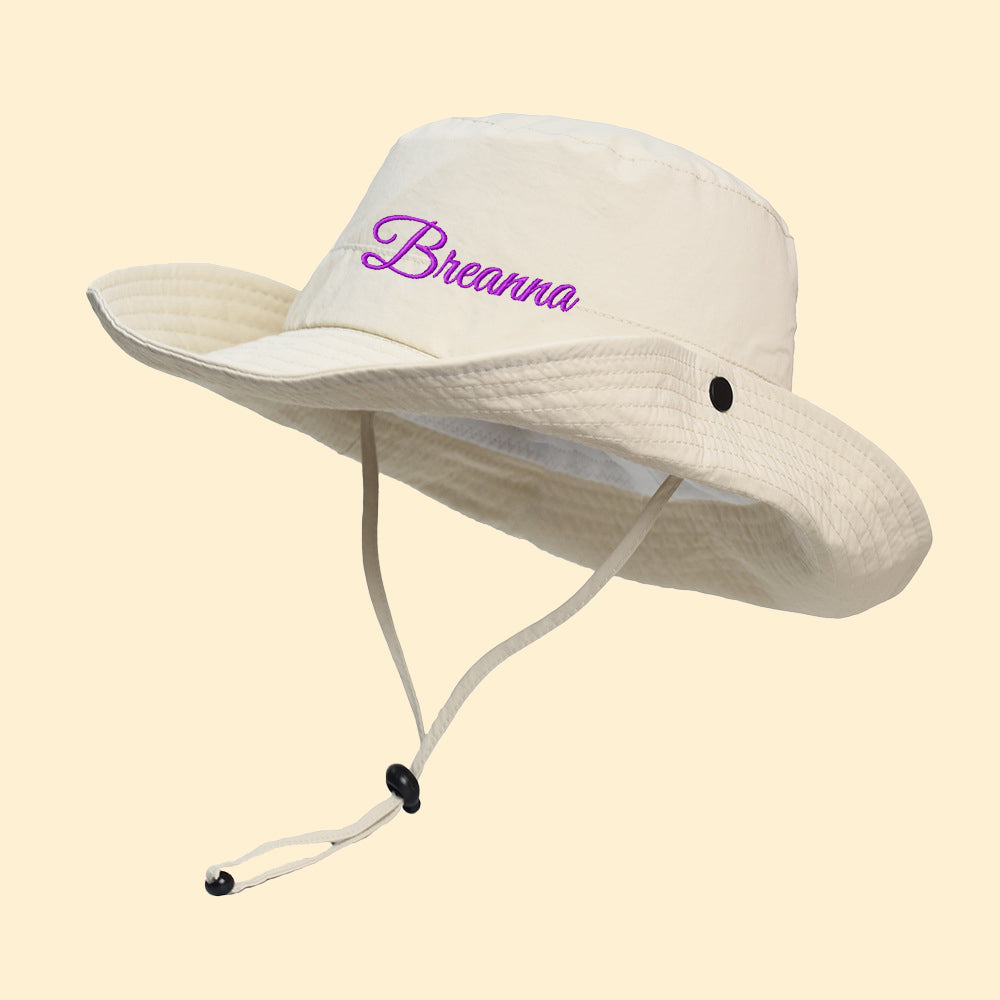 Personalized Embroidery Name Bucket Hat for Kids & Adults | KKHat44 | trehrechie.com