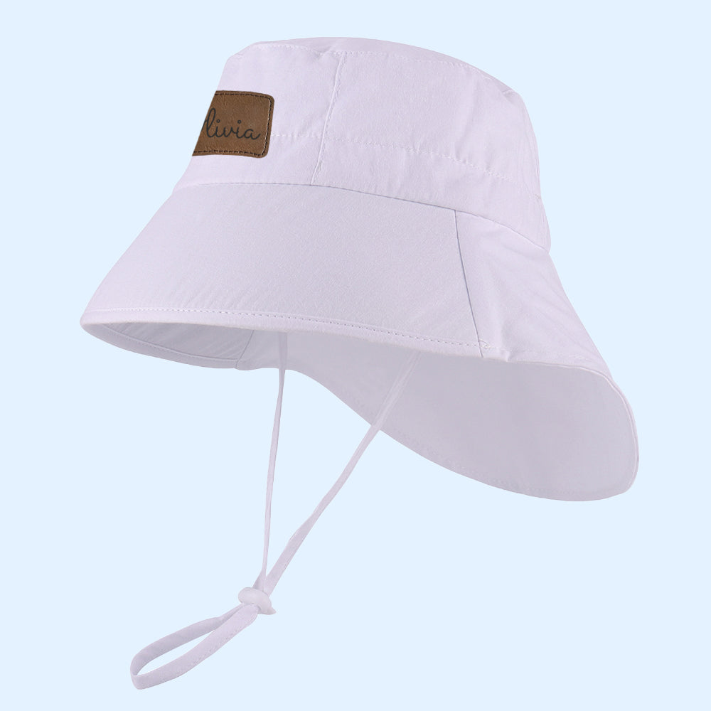 Personalized Leather Patch Bucket Hat for Comfort & Unique Style | trehrechie.com