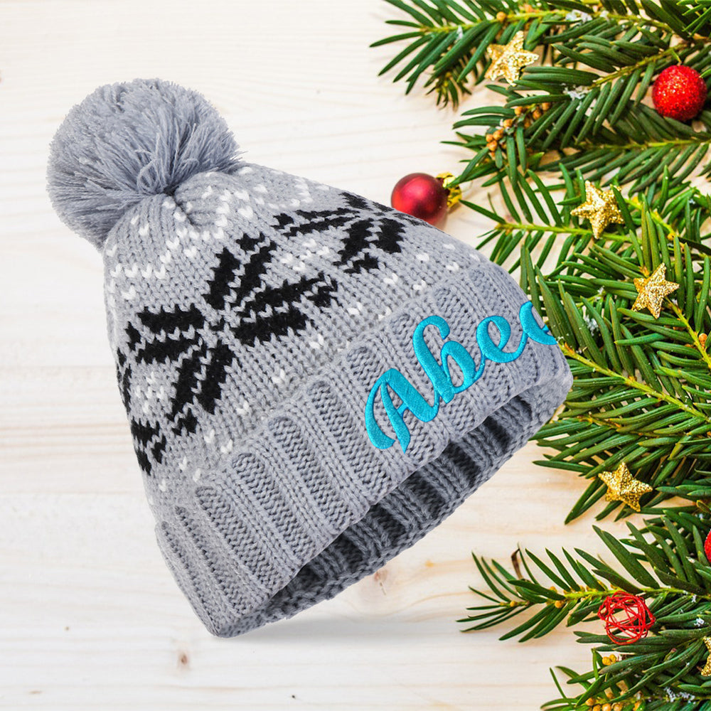 Personalized Embroidered Knitted Winter Hat | KKHat08 | trehrechie.com