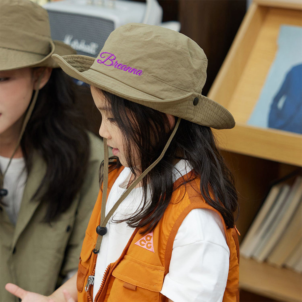 Personalized Embroidery Name Bucket Hat for Kids & Adults | KKHat44 | trehrechie.com